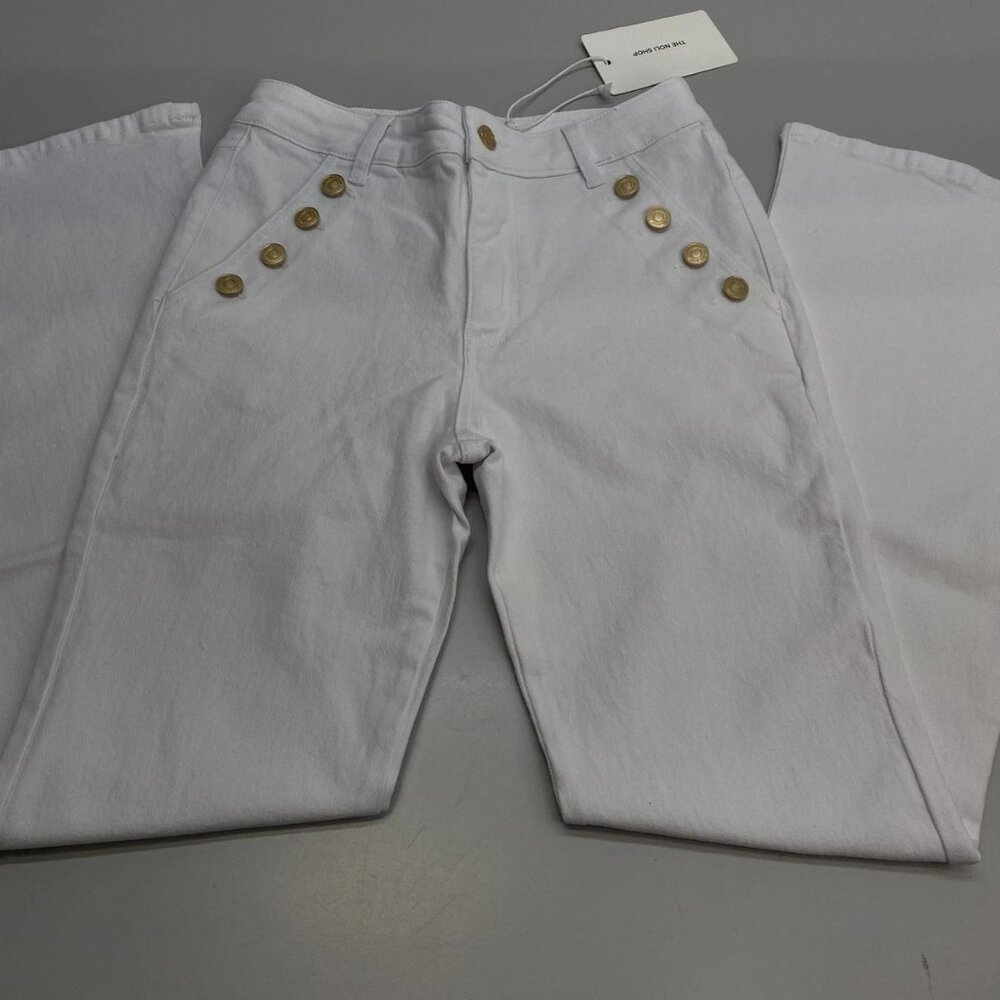 NEW THE NOLI Women's Allegra Bootcut Flare Jeans White Size 29 - Picture 4 of 11